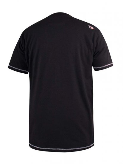 D555 Willoughby NYC Dot Printed T-Shirt Black - Μακό μπλουζάκια - Aνδρικά μπλουζεσ μεγάλα μεγέθη