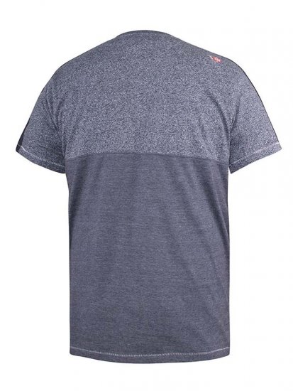 D555 Anson Originals Printed T-shirt Denim Marl - Μακό μπλουζάκια - Aνδρικά μπλουζεσ μεγάλα μεγέθη