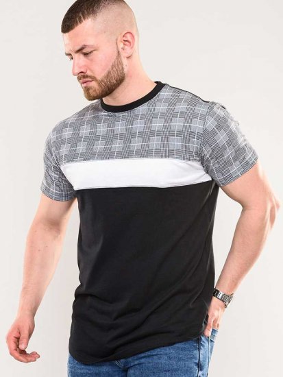 D555 Vista Couture Cut And Sew Curved Hem T-Shirt - Μακό μπλουζάκια - Aνδρικά μπλουζεσ μεγάλα μεγέθη
