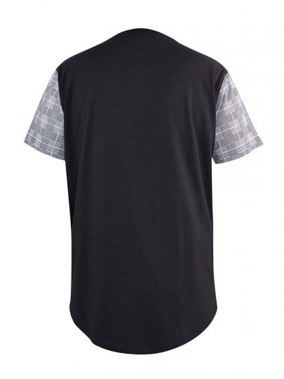 D555 Vista Couture Cut And Sew Curved Hem T-Shirt - Μακό μπλουζάκια - Aνδρικά μπλουζεσ μεγάλα μεγέθη