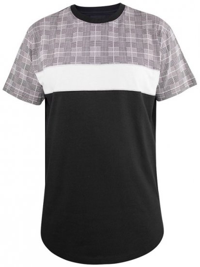 D555 Vista Couture Cut And Sew Curved Hem T-Shirt - Μακό μπλουζάκια - Aνδρικά μπλουζεσ μεγάλα μεγέθη