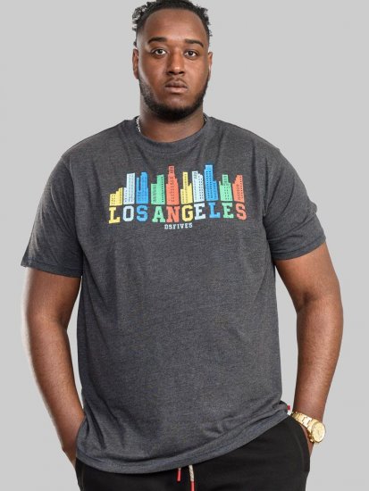 D555 Hemford Printed T-Shirt - Μακό μπλουζάκια - Aνδρικά μπλουζεσ μεγάλα μεγέθη