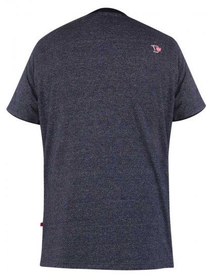D555 Tiverton Printed Fine Stripe T-shirt - Μακό μπλουζάκια - Aνδρικά μπλουζεσ μεγάλα μεγέθη