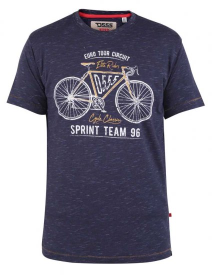 D555 Cheddar Euro Tour Bicycle Printed T-shirt - Μακό μπλουζάκια - Aνδρικά μπλουζεσ μεγάλα μεγέθη