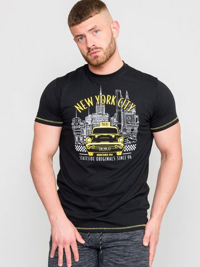 D555 WINGMORE Printed T-Shirt - Μακό μπλουζάκια - Aνδρικά μπλουζεσ μεγάλα μεγέθη
