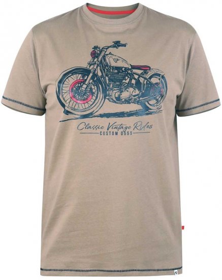 D555 RAMSGATE Printed T-Shirt - Μακό μπλουζάκια - Aνδρικά μπλουζεσ μεγάλα μεγέθη
