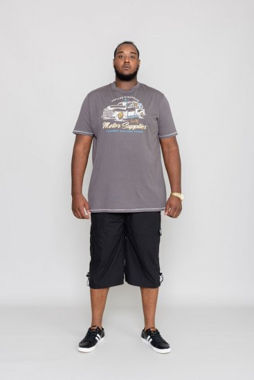 D555 BARMING Printed T-Shirt - Μακό μπλουζάκια - Aνδρικά μπλουζεσ μεγάλα μεγέθη