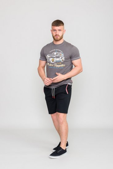 D555 BARMING Printed T-Shirt - Μακό μπλουζάκια - Aνδρικά μπλουζεσ μεγάλα μεγέθη