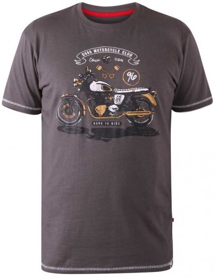 D555 BEXLEYHEATH Motorcycle Club T-Shirt - Μακό μπλουζάκια - Aνδρικά μπλουζεσ μεγάλα μεγέθη