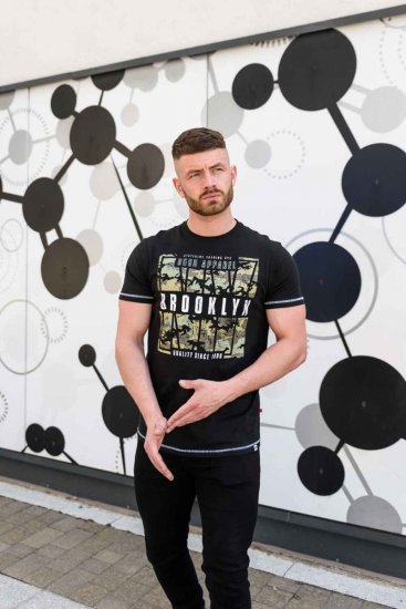 D555 BRICKET Camo Brooklyn T-Shirt - Μακό μπλουζάκια - Aνδρικά μπλουζεσ μεγάλα μεγέθη