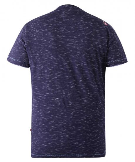 D555 Warner Guitar Printed T-Shirt Navy - Μακό μπλουζάκια - Aνδρικά μπλουζεσ μεγάλα μεγέθη