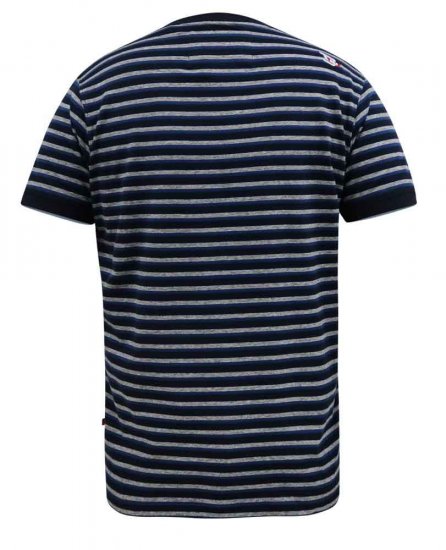 D555 Beamont Jacquard Stripe T-Shirt - Μακό μπλουζάκια - Aνδρικά μπλουζεσ μεγάλα μεγέθη