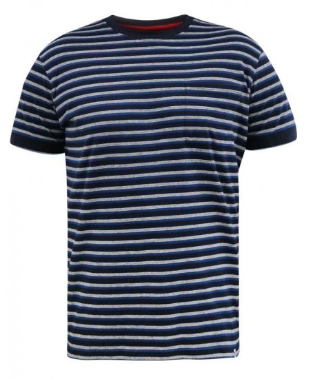 D555 Beamont Jacquard Stripe T-Shirt - Μακό μπλουζάκια - Aνδρικά μπλουζεσ μεγάλα μεγέθη