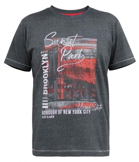 D555 Bramfield Sunset Park Brooklyn Printed T-Shirt - Μακό μπλουζάκια - Aνδρικά μπλουζεσ μεγάλα μεγέθη