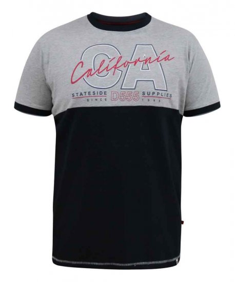 D555 Juniper California Printed T-Shirt - Μακό μπλουζάκια - Aνδρικά μπλουζεσ μεγάλα μεγέθη