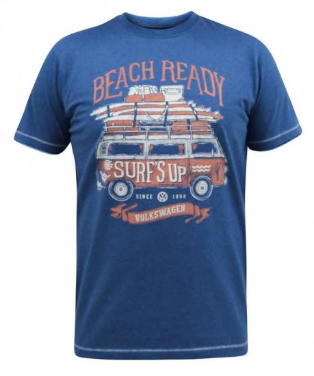 D555 Tavistock Official VW Surf'S Up Printed T-Shirt - Μακό μπλουζάκια - Aνδρικά μπλουζεσ μεγάλα μεγέθη