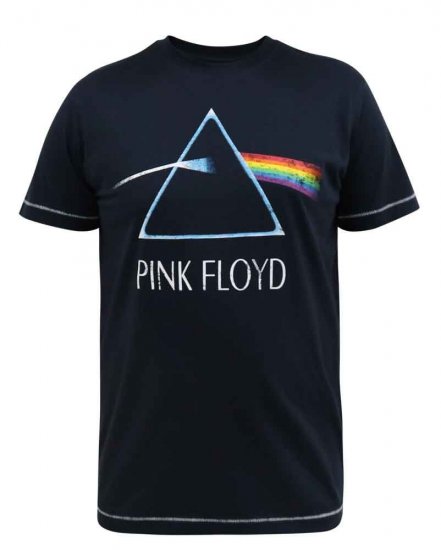 D555 Eclipse Official Pink Floyd Printed Crew Neck T-Shirt - Μακό μπλουζάκια - Aνδρικά μπλουζεσ μεγάλα μεγέθη