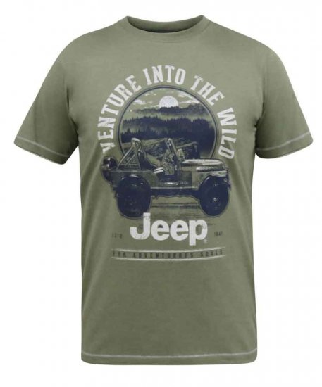 D555 Hibbert Official Jeep Printed T-Shirt - Μακό μπλουζάκια - Aνδρικά μπλουζεσ μεγάλα μεγέθη