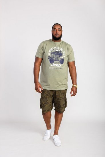 D555 Hibbert Official Jeep Printed T-Shirt - Μακό μπλουζάκια - Aνδρικά μπλουζεσ μεγάλα μεγέθη