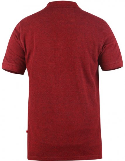 D555 WINCHESTER Red Polo Shirt - Πόλο μπλουζάκια - Aνδρικά μπλουζακια πολο μεγάλα μεγέθη