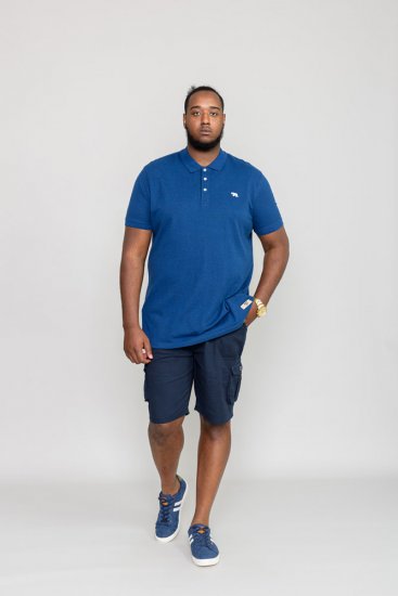 D555 WINCHESTER Blue Polo Shirt - Πόλο μπλουζάκια - Aνδρικά μπλουζακια πολο μεγάλα μεγέθη
