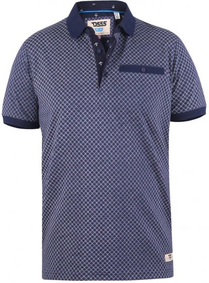 D555 AXFORD Print Polo Shirt - Πόλο μπλουζάκια - Aνδρικά μπλουζακια πολο μεγάλα μεγέθη