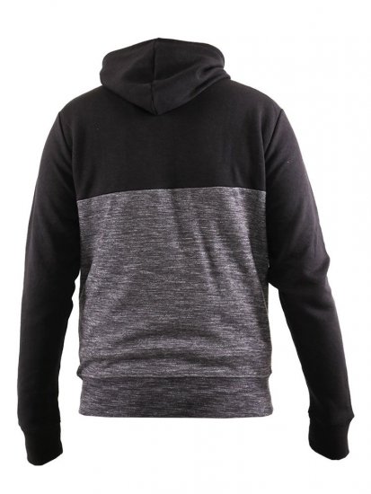 D555 Finnley Couture Hoody With Chest Embroidery Black - φούτερ/Φούτερ με κουκούλα - φούτερ/Φούτερ με κουκούλα ανδρικά μεγάλα μεγέθη 