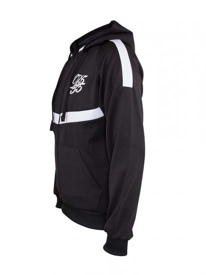 D555 Bristol Couture Zip Through Hoody Black - φούτερ/Φούτερ με κουκούλα - φούτερ/Φούτερ με κουκούλα ανδρικά μεγάλα μεγέθη 