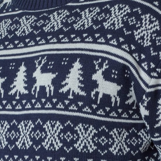 North Latitude 63144 Fjell Reindeer Knit Μπλε μαρέν - φούτερ/Φούτερ με κουκούλα - φούτερ/Φούτερ με κουκούλα ανδρικά μεγάλα μεγέθη 
