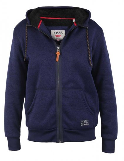 D555 Callington Hoodie With Sherpa Lining - φούτερ/Φούτερ με κουκούλα - φούτερ/Φούτερ με κουκούλα ανδρικά μεγάλα μεγέθη 