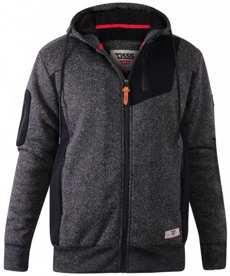 D555 Crofton Hoodie With Sherpa Lining - φούτερ/Φούτερ με κουκούλα - φούτερ/Φούτερ με κουκούλα ανδρικά μεγάλα μεγέθη 