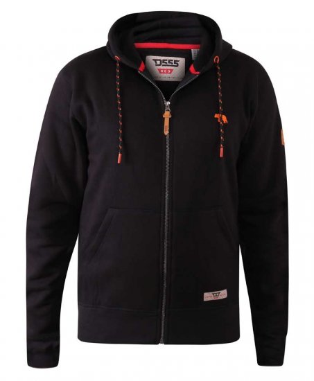 D555 Marble Full Zip Hoodie Black - φούτερ/Φούτερ με κουκούλα - φούτερ/Φούτερ με κουκούλα ανδρικά μεγάλα μεγέθη 