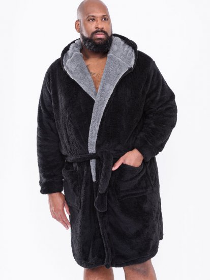 D555 Newquay Bathrobe Black - Εσώρουχα/Μαγιό - Aνδρικά Εσώρουχα μεγάλα μεγέθη