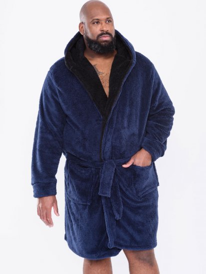 D555 Newquay Bathrobe Navy - Εσώρουχα/Μαγιό - Aνδρικά Εσώρουχα μεγάλα μεγέθη