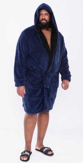 D555 Newquay Bathrobe Navy - Εσώρουχα/Μαγιό - Aνδρικά Εσώρουχα μεγάλα μεγέθη