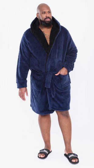 D555 Newquay Bathrobe Navy - Εσώρουχα/Μαγιό - Aνδρικά Εσώρουχα μεγάλα μεγέθη