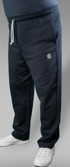 20 Nodi Ponente Long Leg Sports Pants in Combed Fleece Cotton Navy - Αθλητικές φόρμες/σορτσάκια - Αθλητικές Φόρμες ανδρικεσ μεγάλα μεγέθη
