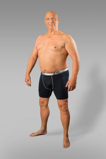 20 Nodi Stretch Cotton Boxer with Medium Leg Blue - Εσώρουχα/Μαγιό - Aνδρικά Εσώρουχα μεγάλα μεγέθη