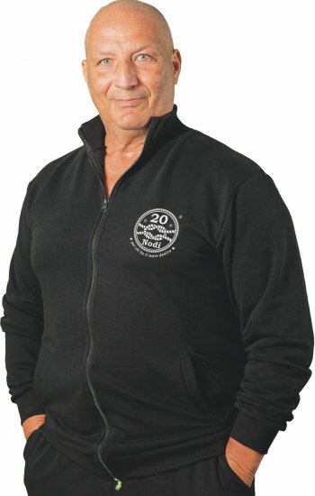 20 Nodi Grecale Gym Jacket Black - φούτερ/Φούτερ με κουκούλα - φούτερ/Φούτερ με κουκούλα ανδρικά μεγάλα μεγέθη 