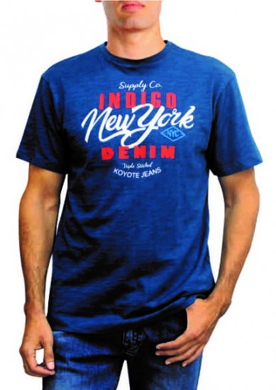 Forestal 701243E T-shirt Blue - Μακό μπλουζάκια - Aνδρικά μπλουζεσ μεγάλα μεγέθη