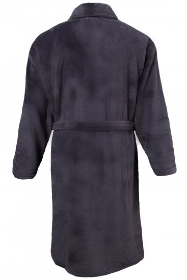 JP1880 Bathrobe with Spacious Patch Pockets Grey - Εσώρουχα/Μαγιό - Aνδρικά Εσώρουχα μεγάλα μεγέθη