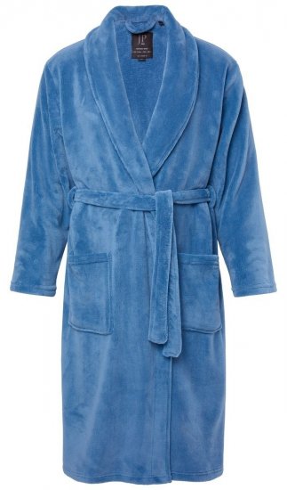 JP1880 Bathrobe with Spacious Pockets Denim Blue - Εσώρουχα/Μαγιό - Aνδρικά Εσώρουχα μεγάλα μεγέθη