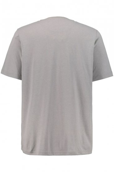 JP1880 708420 Μπλούζα Henley σετ 2 Γκρι μελανζέ - Μακό μπλουζάκια - Aνδρικά μπλουζεσ μεγάλα μεγέθη