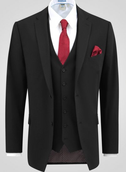 D555 Ted 4 Way Stretch Tailored Suit Jacket Μαύρο - Κουστούμια - κοστουμια ανδρικά μεγάλα μεγέθη