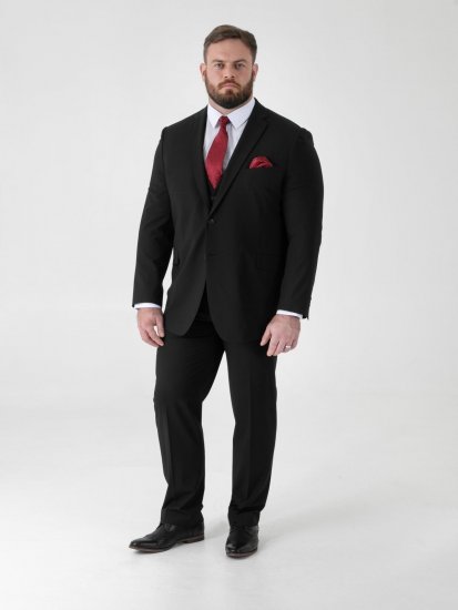 D555 Ted 4 Way Stretch Tailored Suit Jacket Μαύρο - Κουστούμια - κοστουμια ανδρικά μεγάλα μεγέθη