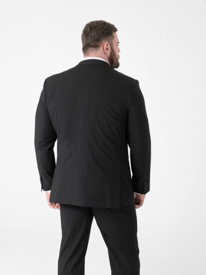 D555 Ted 4 Way Stretch Tailored Suit Jacket Μαύρο - Κουστούμια - κοστουμια ανδρικά μεγάλα μεγέθη