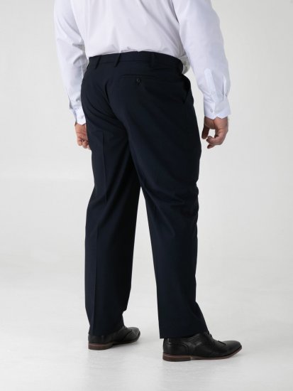 D555 Ted 4 Way Stretch Tailored Trouser Μπλε μαρέν - Κουστούμια - κοστουμια ανδρικά μεγάλα μεγέθη