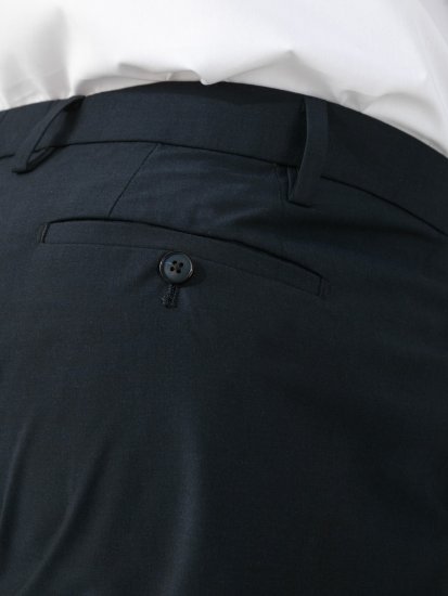 D555 Ted 4 Way Stretch Tailored Trouser Μπλε μαρέν - Κουστούμια - κοστουμια ανδρικά μεγάλα μεγέθη