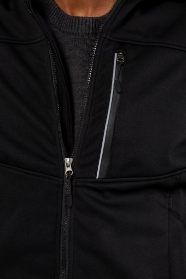 JP1880 714279 Μπουφάν softshell με επένδυση fleece Μαύρο - Μπουφάν - Aνδρικά μπουφαν μεγάλα μεγέθη