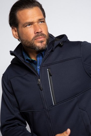 JP1880 Jacket Fleece Lined Softshell Navy - Μπουφάν - Aνδρικά μπουφαν μεγάλα μεγέθη